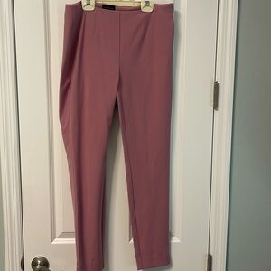 White House Black Market Ladies Pink Side Zip Slim Pant Sz 2 NWOT